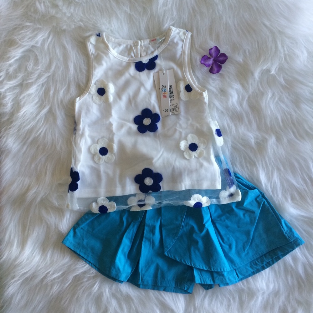 Flower Skort Set